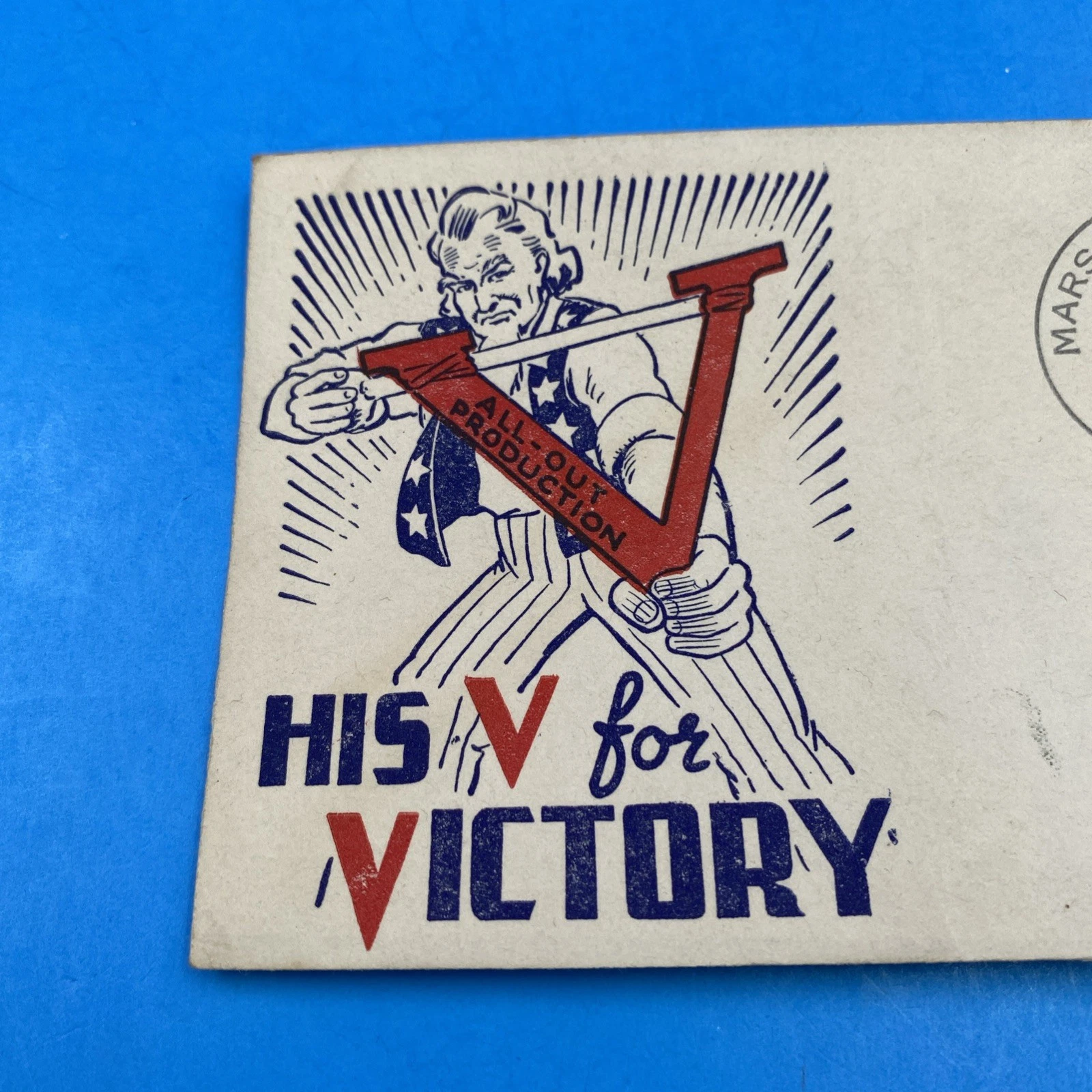 WWII Dec 7 1942 Marshall Pass CO 'Remember Pearl Harbor' V for Victory cover USA - Image 2