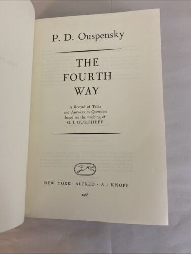 The Fourth Way - P.D.Ouspensky- 1968- 4th printing - Image 4