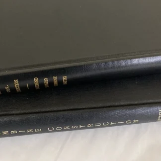 Two 1973 SUNY Stony Brook Thesis Copies Combine Construction Mattei