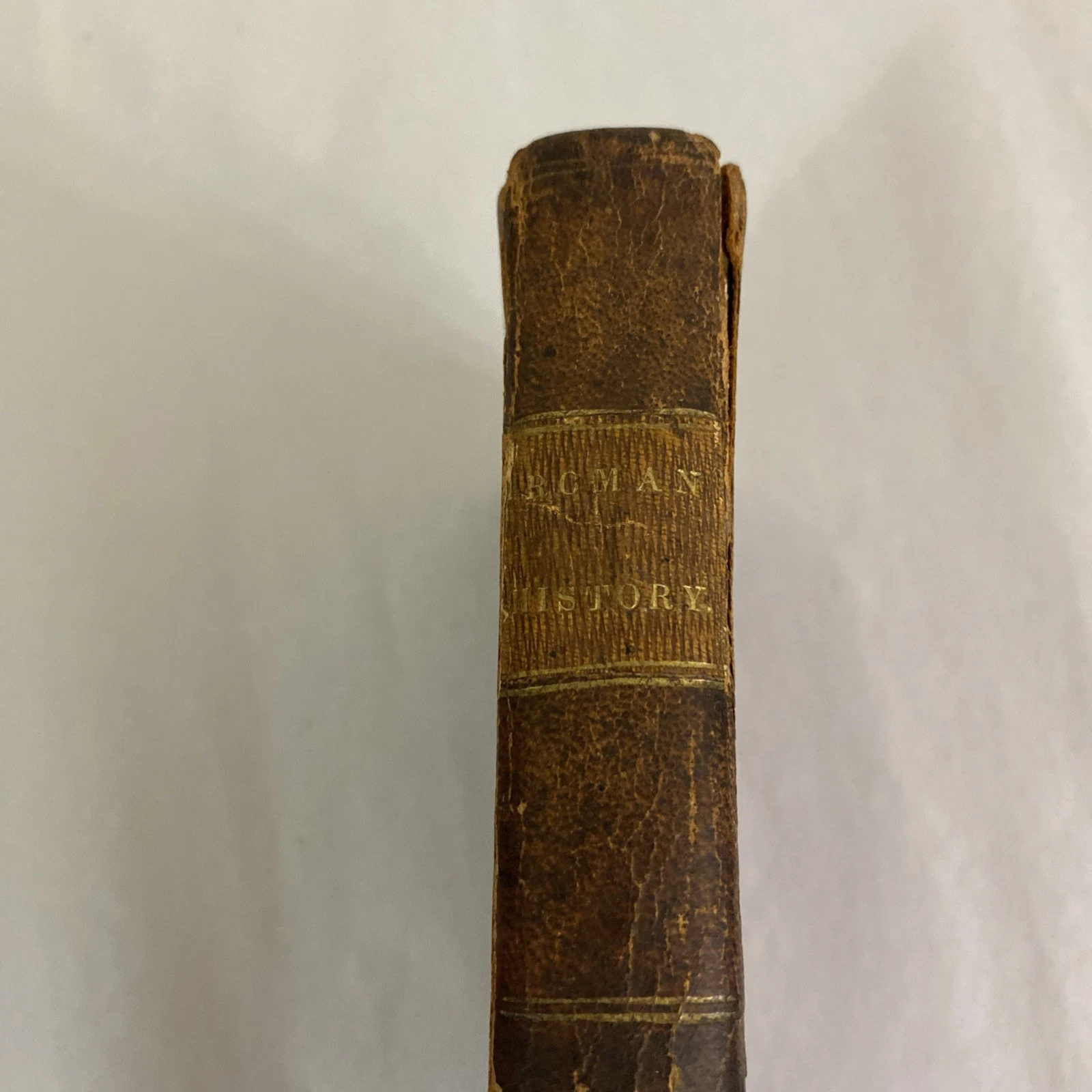 1816 Goldsmith Roman History 9th American Ed Paraclete Potter leather schoolbook - Image 4