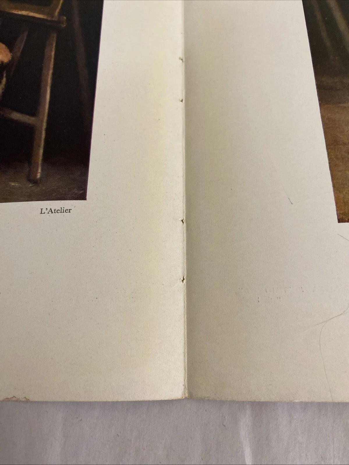 1939 Verve No.5-6 Manet Femme en bleu & Corot L'Atelier color plates bifolio - Image 4