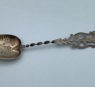 Antique R. Wallace Sterling Silver Spoon - 1694-1894 Attleboro Bicentennial