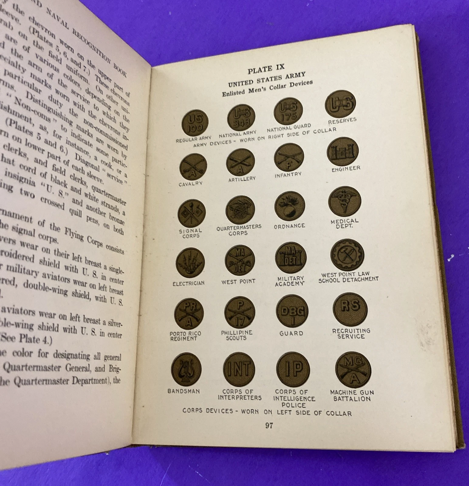 1917 Bunkley Military & Naval Recognition Book WWI 1st Ed Pearl Harbor 51 Plates - Image 9