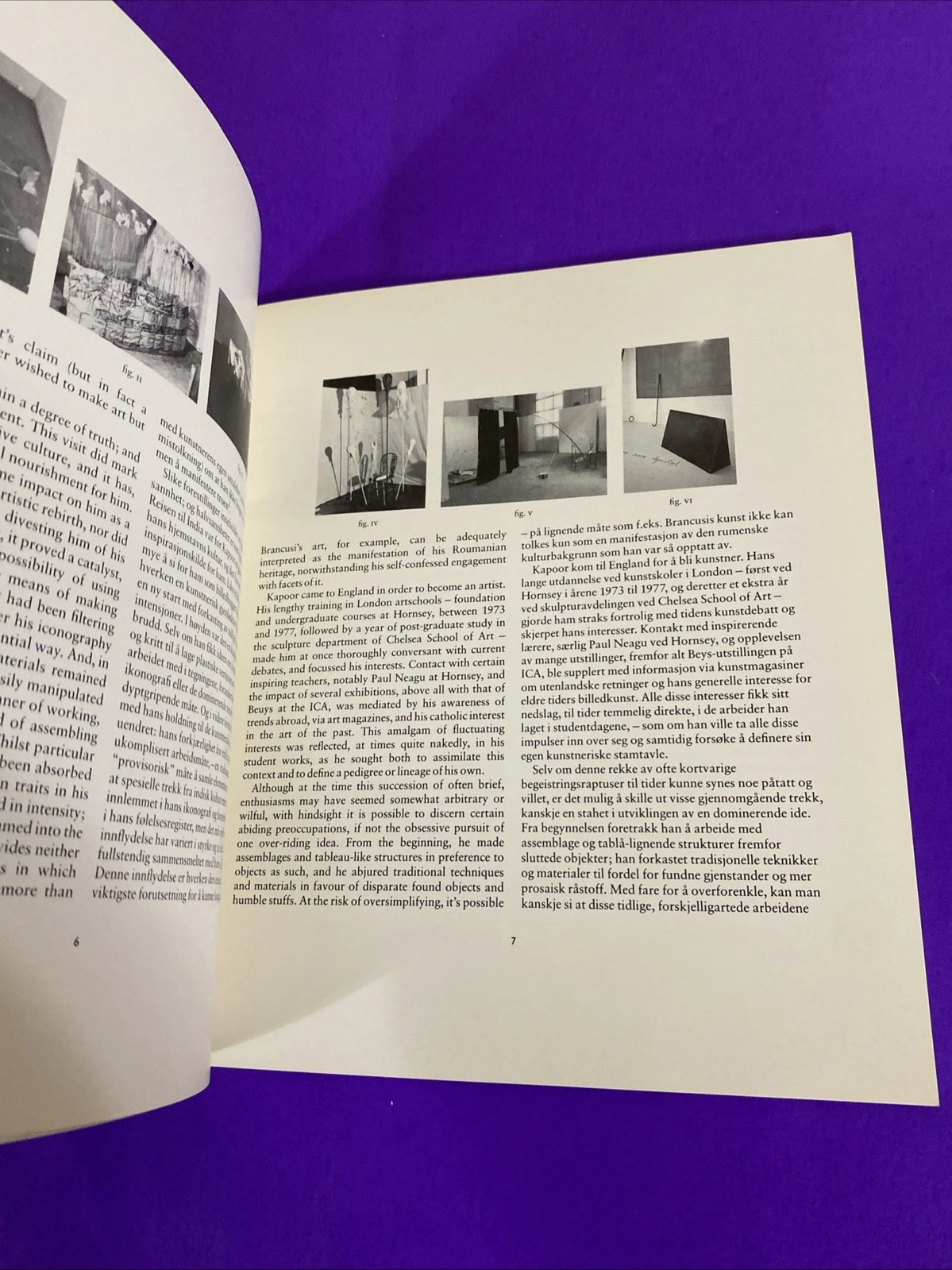 Anish Kapoor 1986 Kunstnernes Hus Oslo Exhibition Catalog Edition of 1000 Scarce - Image 7