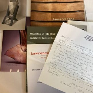 Sculptor Lawrence Fane Catalog Lot Plus Ephemera