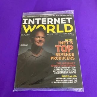 Internet World Sept 15 2000 Magazine Original Bagged Dot-Com Buy.com CEO Hawkins