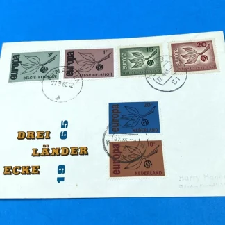 SWITZERLAND, R-cover 1964 set Pro Juventute flowers, margins with names ao rose