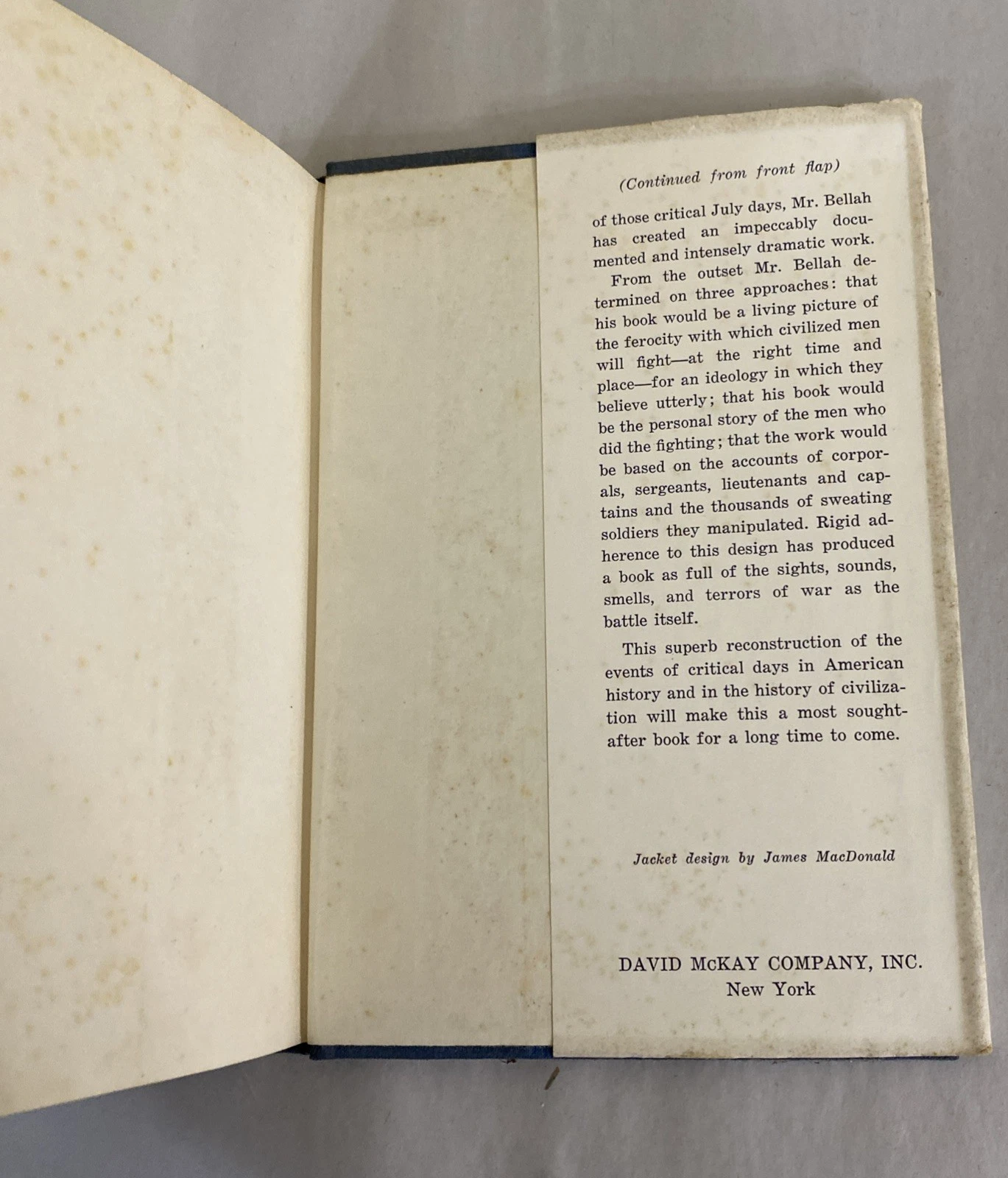 Soldiers' Battle Gettysburg, James Warner Bellah, HC, DJ, 1st Edition, 1962 - Image 7