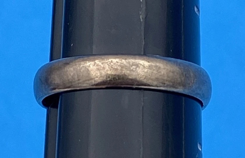 14K Gold Victorian Antique Band Engraved 1879 Initialed K.M. - Image 12