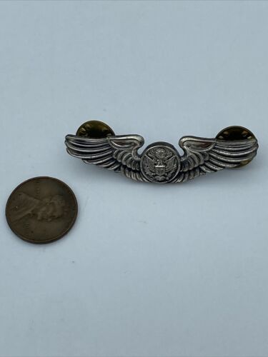 United States Air Force WW2 Wings Badge Aircrew. N.S. Meyer Inc. NY. - Image 3