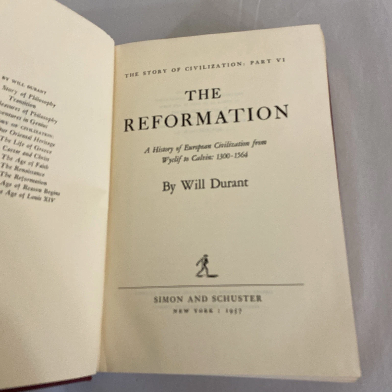 Will Durant Story of Civilization 6 Vol HC Set Red Cloth + 1963 1st Print S&SLot - Image 11