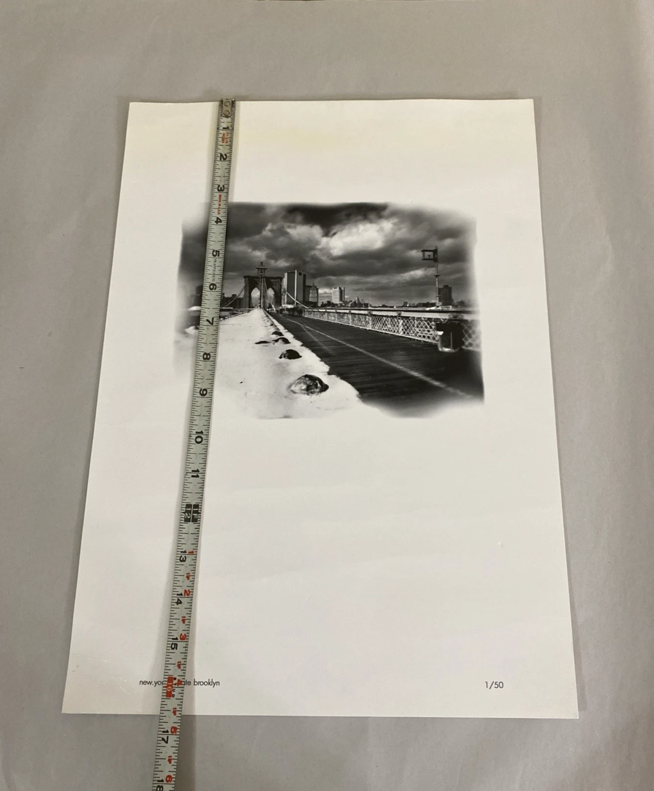 1996 Luca Soldano Signed Photo Pont de Brooklyn 1/50 Inkjet Hahnemühle 11.5x16.5 - Image 12