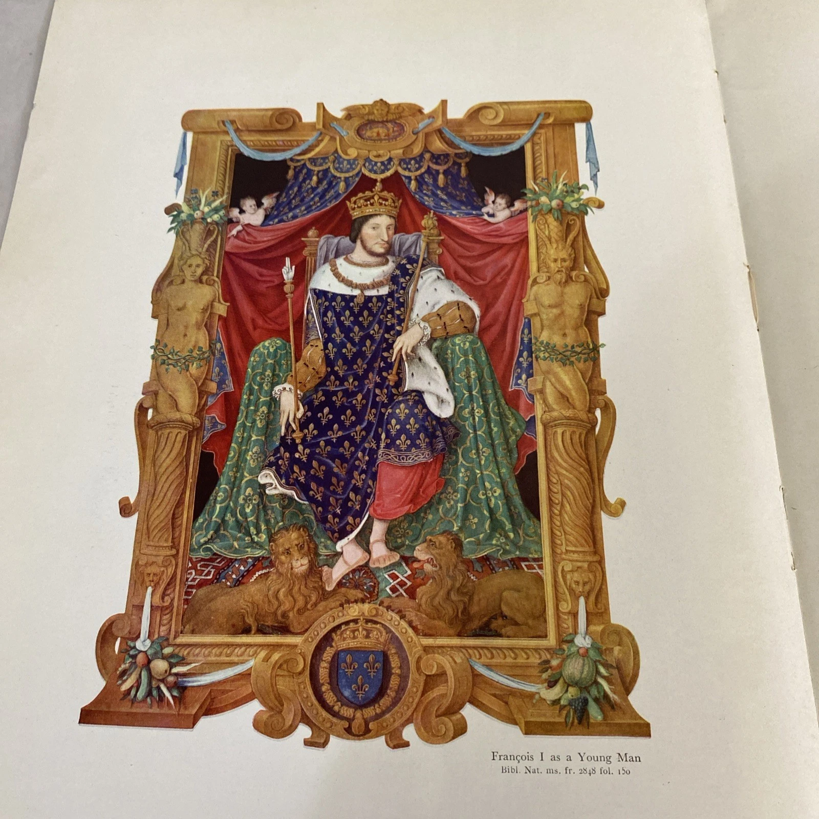 Verve 1939 Official Portraits bifolio: Francois I, Ingres Bonaparte, royal art - Image 3