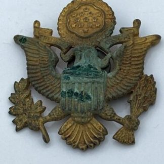 WWII Us Army & Air Corps Officer Cap Insignia Badge WW2