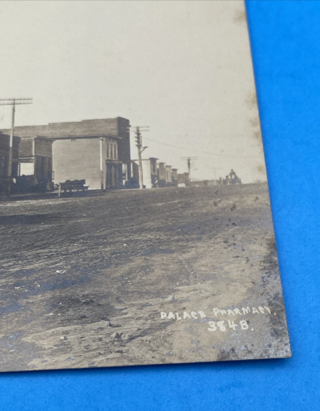Scarce Carson Iowa RPPC Palace Pharmacy Main Street J B Hughes KRUXO IA Postcard - Image 3