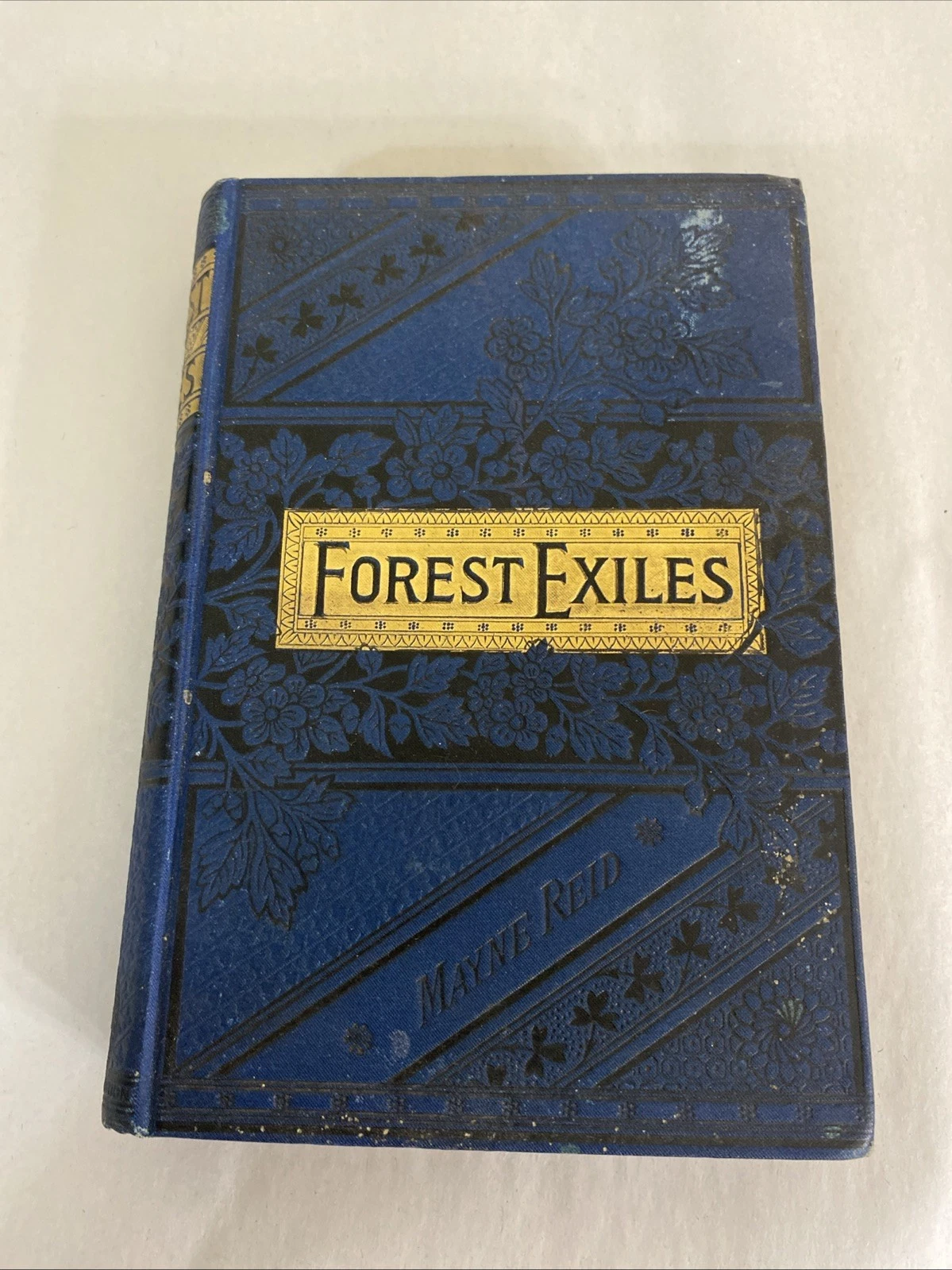 Forest Exiles Mayne Reid 1889 Lovell Victorian blue gilt boys adventure - Image 3