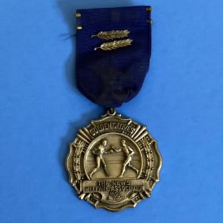 Vintage Sterling Silver Medal - Golden Gloves Boxing Official 1958 Al Balzarano