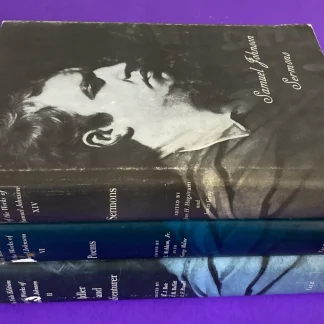 Yale Samuel Johnson Works Vols 2 6 14 HC DJ 3 Book Lot Private Owner