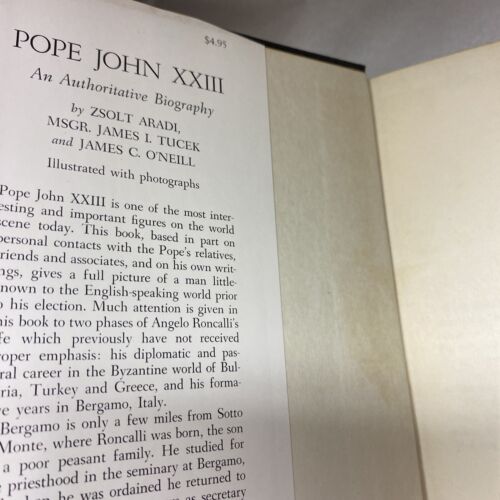 Pope John XXIII: An Authoritative Biography, Zsolt Aradi, 1959 1st printing - Image 3