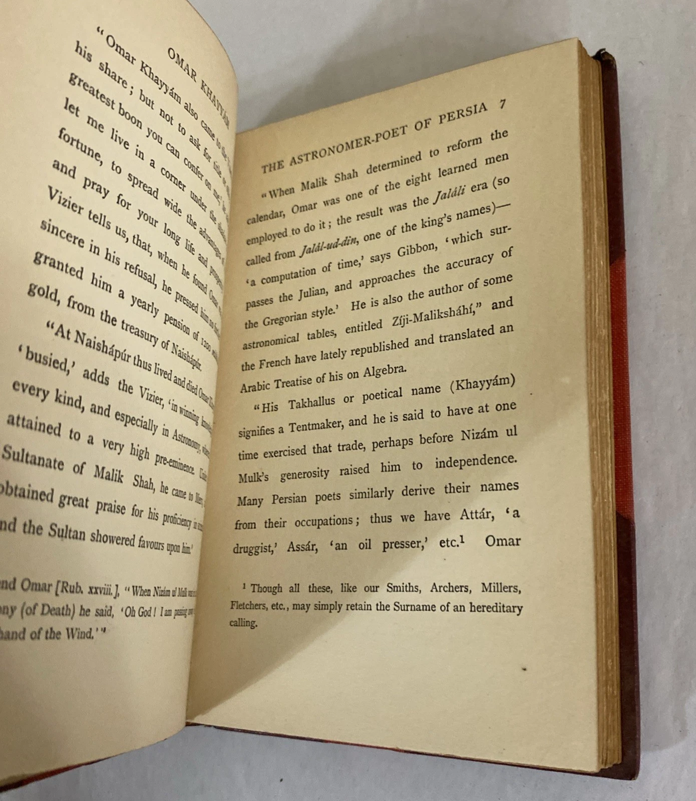 1899 Rubaiyat of Omar Khayyam Macmillan Golden Treasury Leather Spine Gilt Inscr - Image 9
