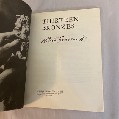 ALBERTO GIACOMETTI THIRTEEN BRONZES EXHIBITION CATALOGUE THOMAS GIBSON 1977 - Image 7