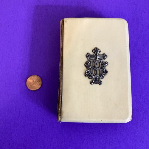 Common Prayer Book Church Of England c1900 Sterling Silver Cross Cellulose Cover - Image 12