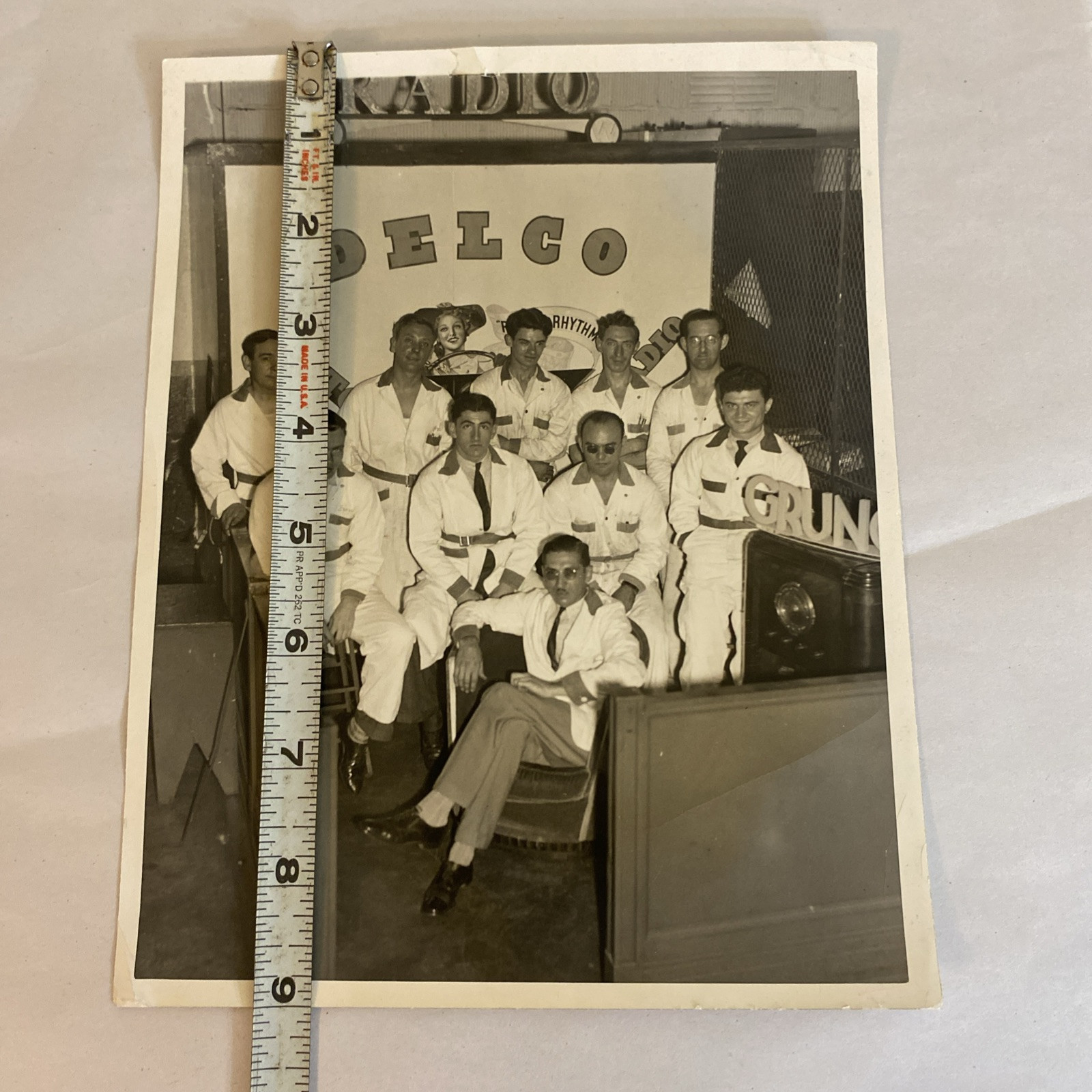 Vintage Original Delco Radio 7x9 Photo Jazz Band 1950s - Image 7