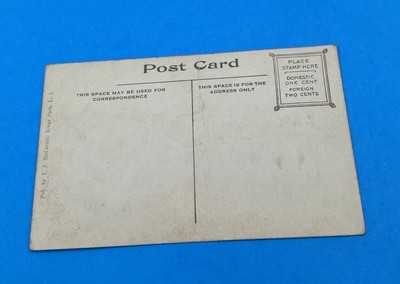 Canoes at Sunken Meadow Kings Park L.I. T.J. McCarthy Real Photo Creased RPPC - Image 3