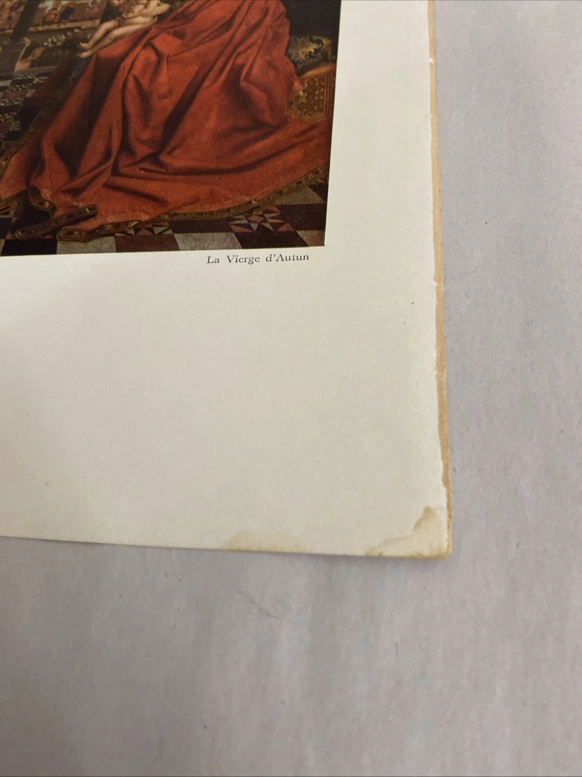 Verve 1939 Jan van Eyck La Vierge d’Autun plate, verso David Octavius Hill - Image 5