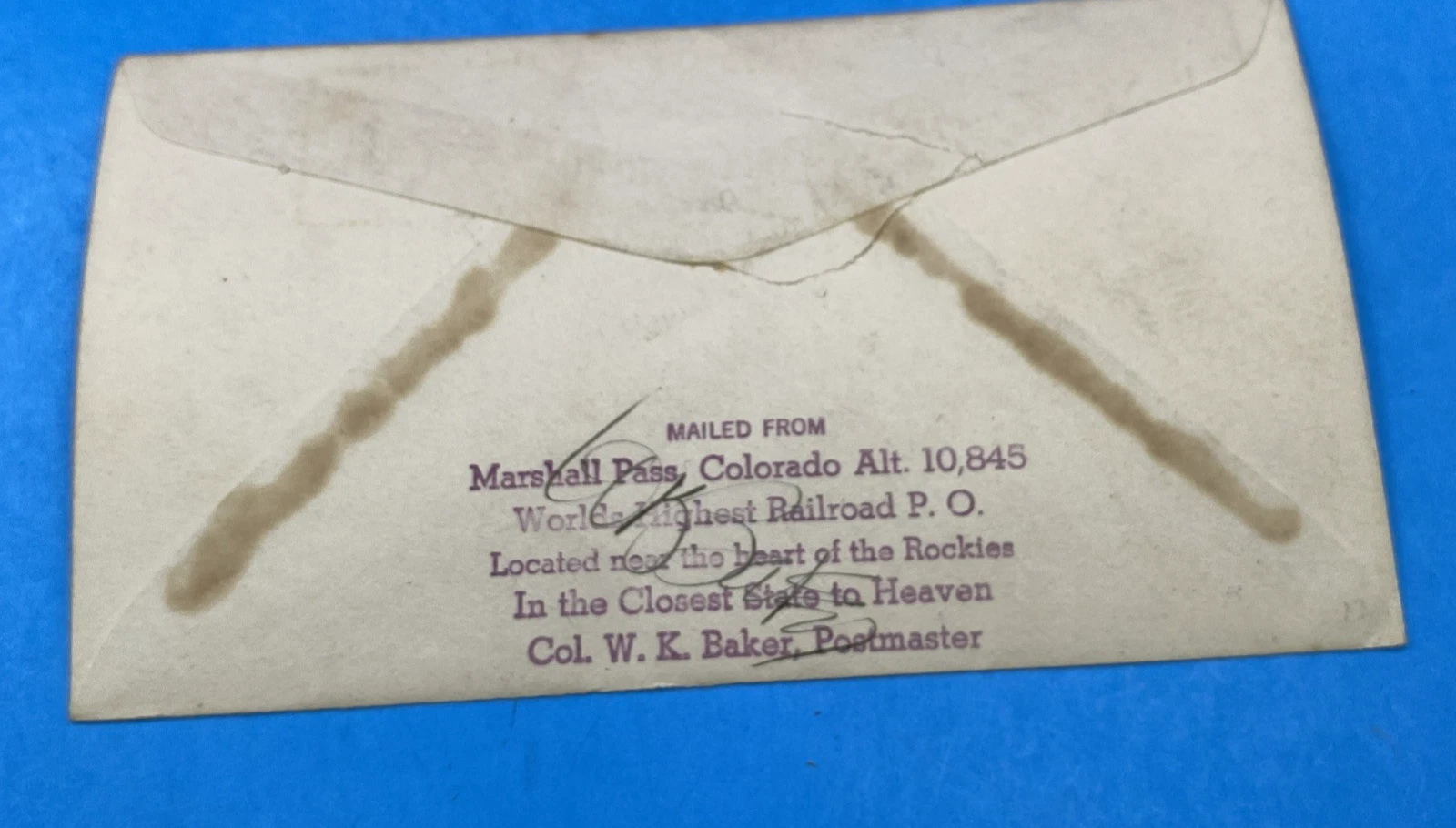 WWII Dec 7 1942 Marshall Pass CO 'Remember Pearl Harbor' V for Victory cover USA - Image 4