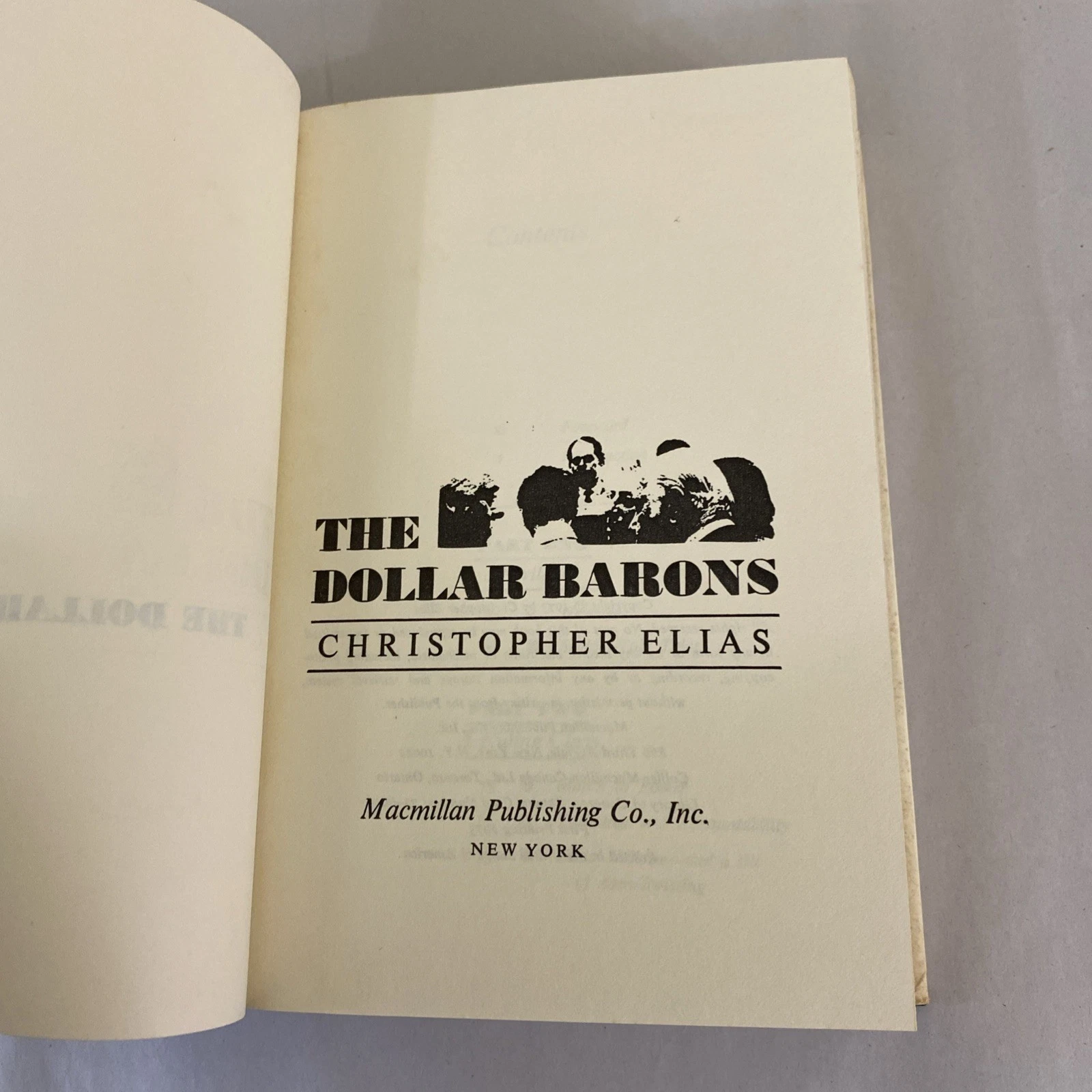 The Dollar Barons HB/DJ 1973 First Printing by Christopher Elias Banking 1st/1st - Image 7