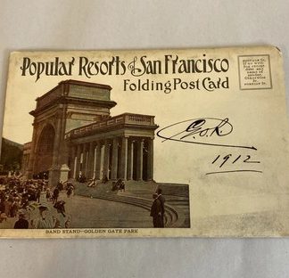 1912 Popular Resorts of San Francisco Postcard Folder Accordion Style VGC Rare