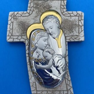 Creazioni RL Argenti Laminato AG, Holy Family Silver Wall Plaque, Italy,