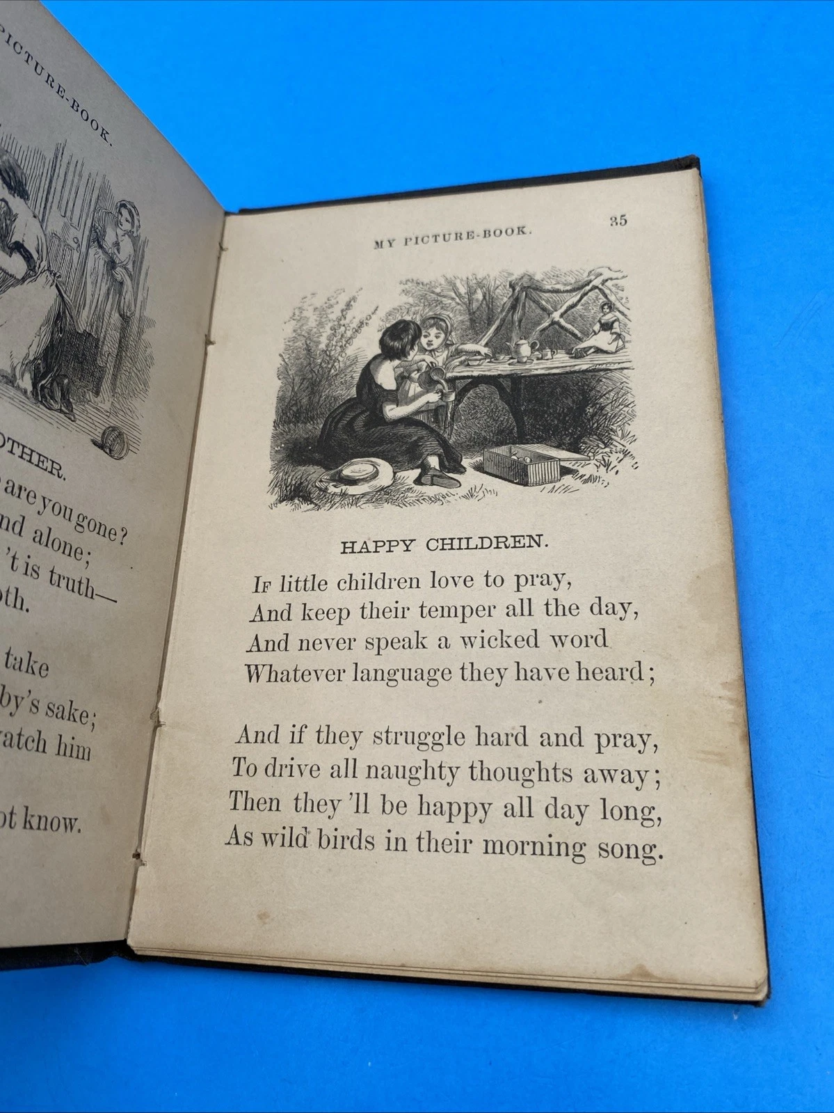 c.1860 My Picture-Book American Tract Society 1873 School Prize Illustrated Book - Image 7