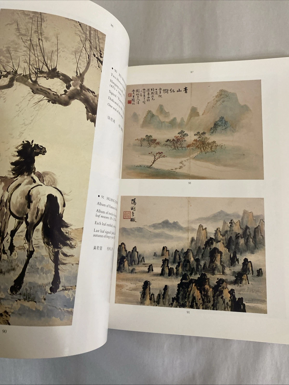 CHRISTIE'S HK CHINESE PAINTINGS Pu Ru Qi Baishi Ren Yi Zhang Daqian Catalog 1990 - Image 9