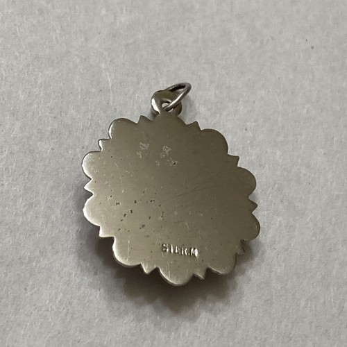 Vintage Sterling Silver Merry Christmas Two Bells Charm/Pendant W/ Purple Stone - Image 3