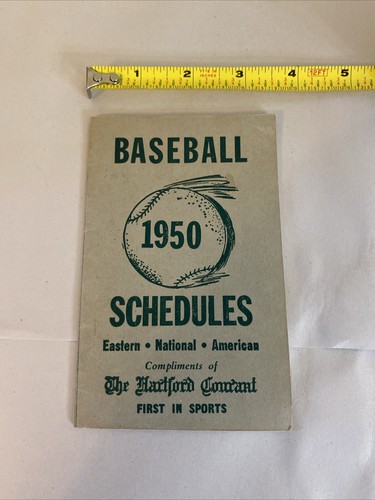 The Hartford Courant 1950 Baseball Schedule - Image 5