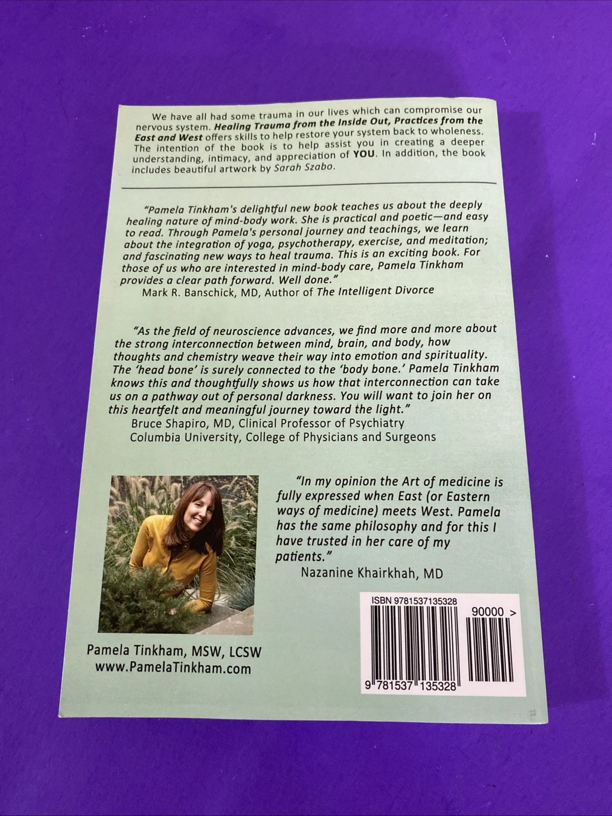 Pamela Tinkham Signed & Inscribed Healing Trauma Inside Out Full Color Book 2017 - Image 7
