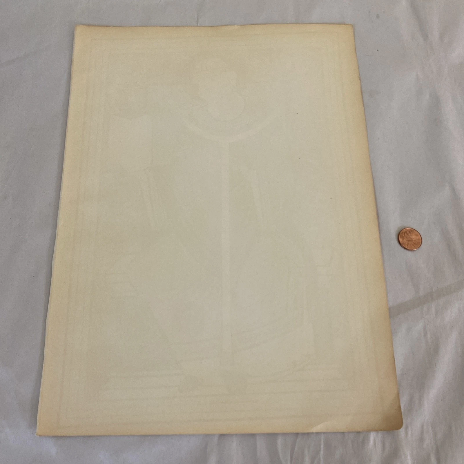 Medieval Illuminated Bishop With Book Verve 1939 Color Art Plate Blank Verso - Image 6