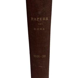 1931-39 Mary & Anton Rose Columbia Nutrition Archive w Signed PhD Theses