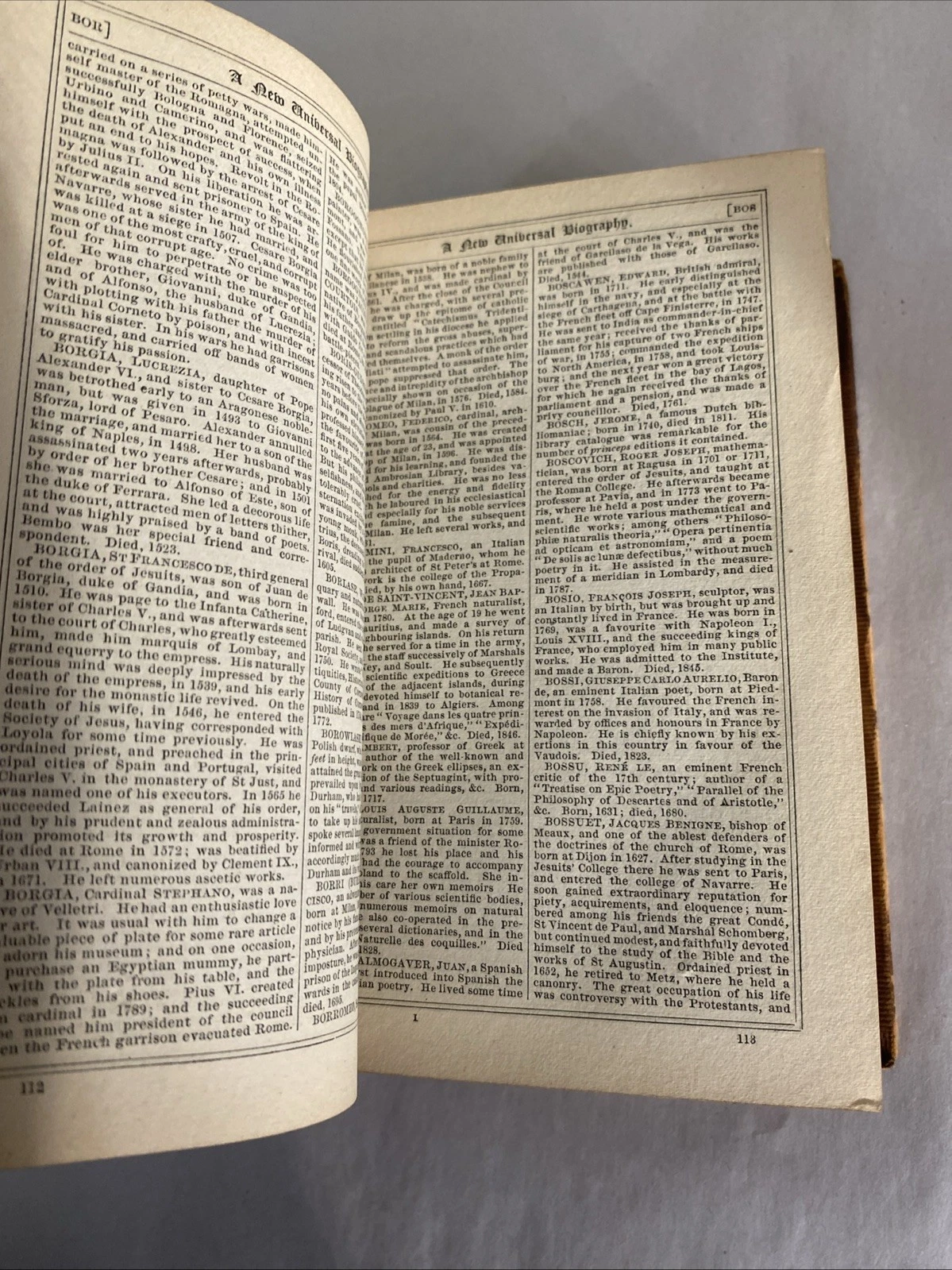 1866 Maunder Biographical Treasury leather 13th ed Longmans Green London antique - Image 9
