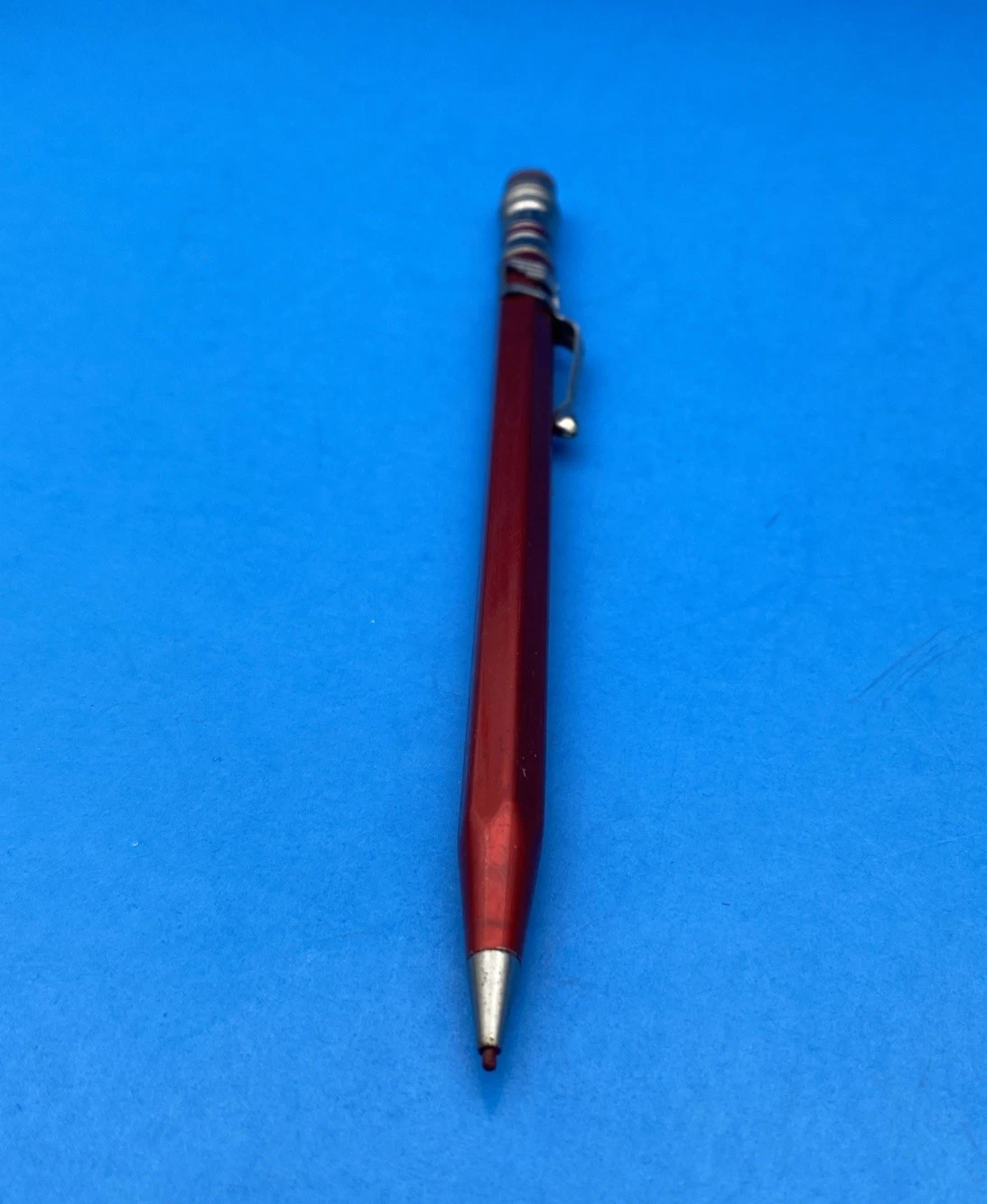 Vintage Figural Clip EAGLE CHROMATIC Made in USA Mechanical Pencil Red - Image 9