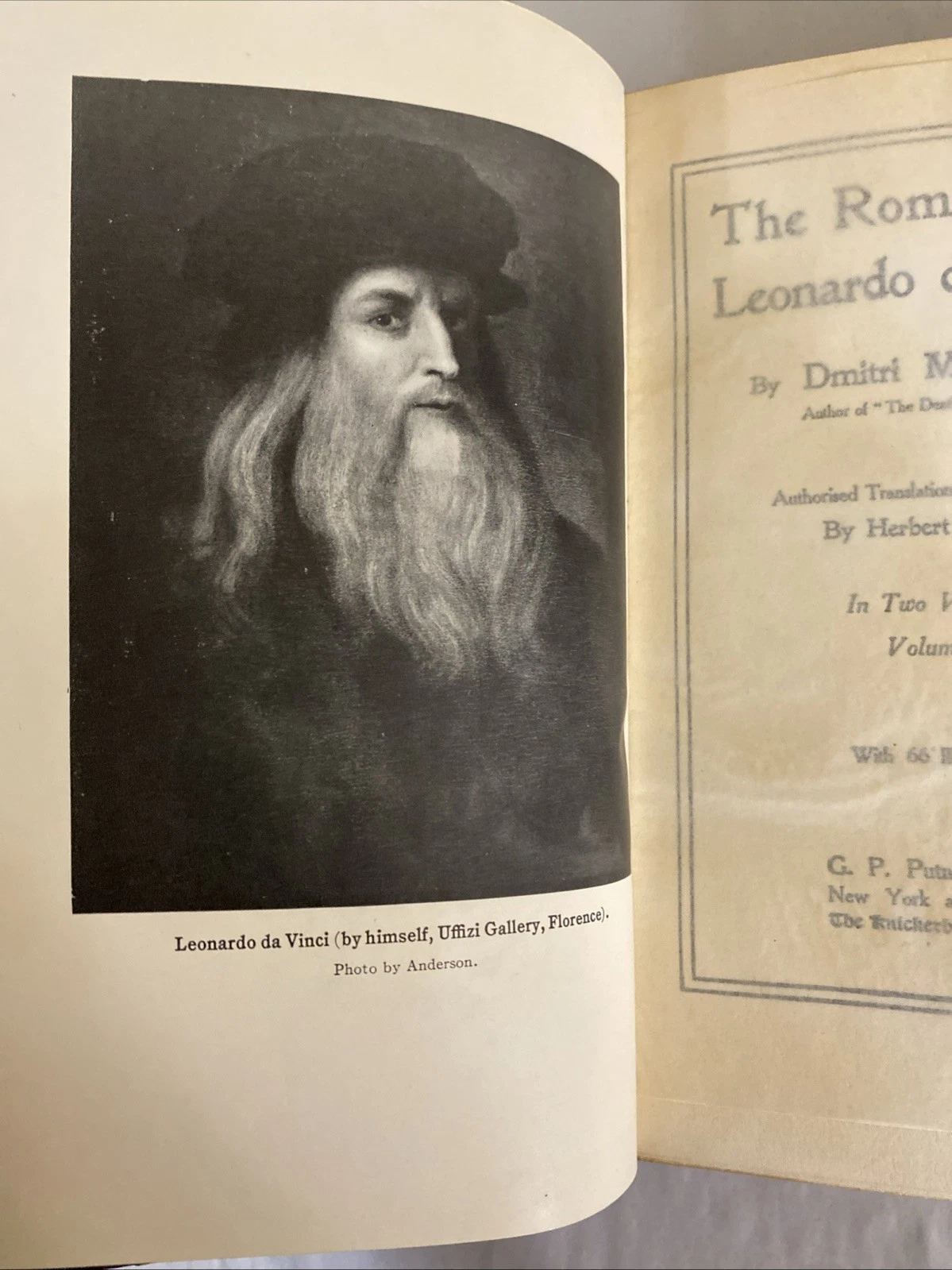 Romance of Leonardo da Vinci Merejkowski Putnam 2 Vol Set w/ 66 Illustrations HC - Image 7