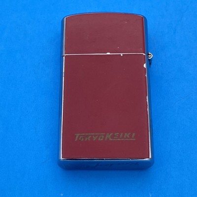 Vintage Tokyo Keiki Red Enamel Lighter Japan Rocky L STK Rare Promo Untested