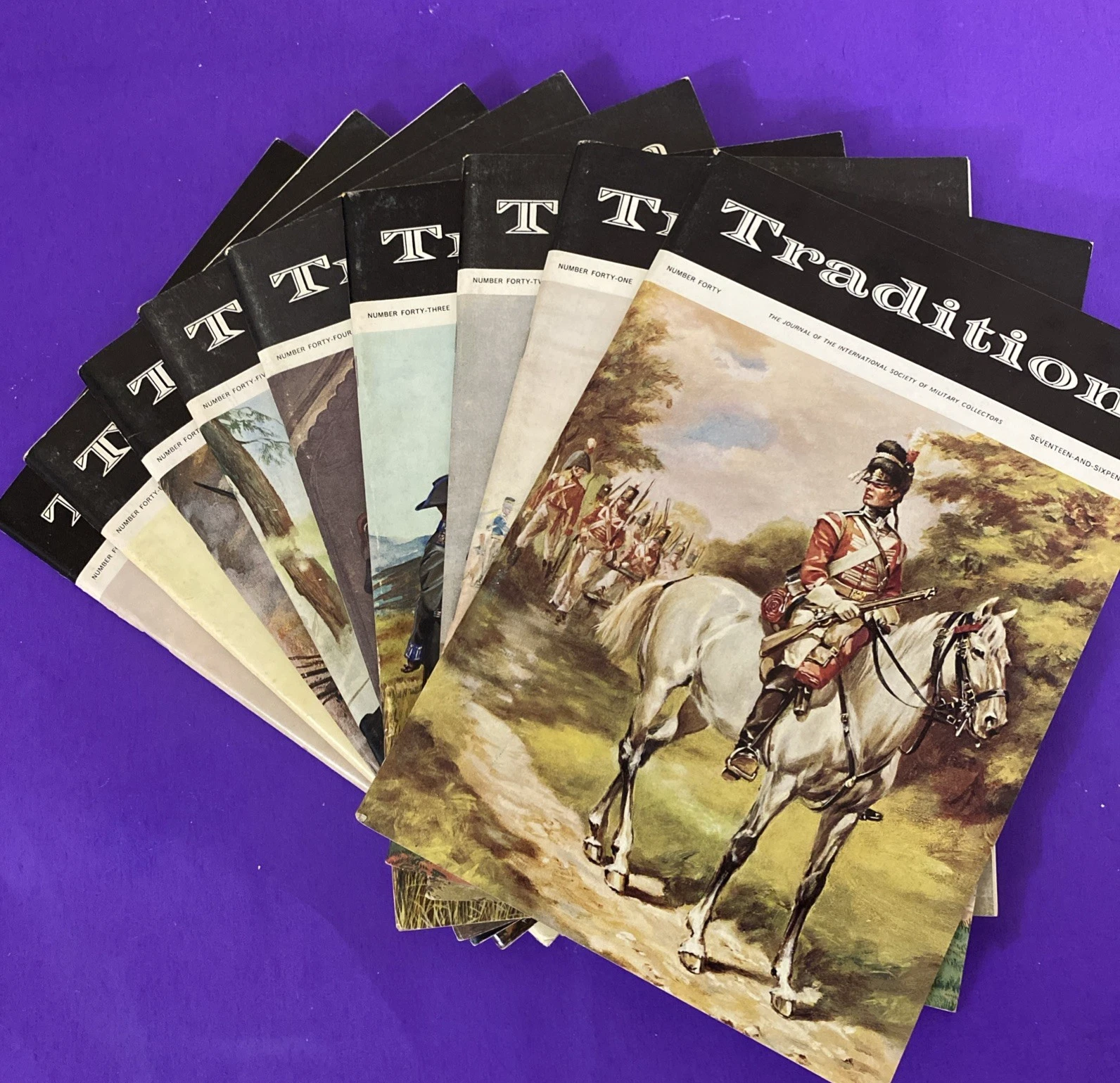 Tradition Magazine #40-49 Military Uniforms Wargaming 9 Issue Lot Missing No. 46