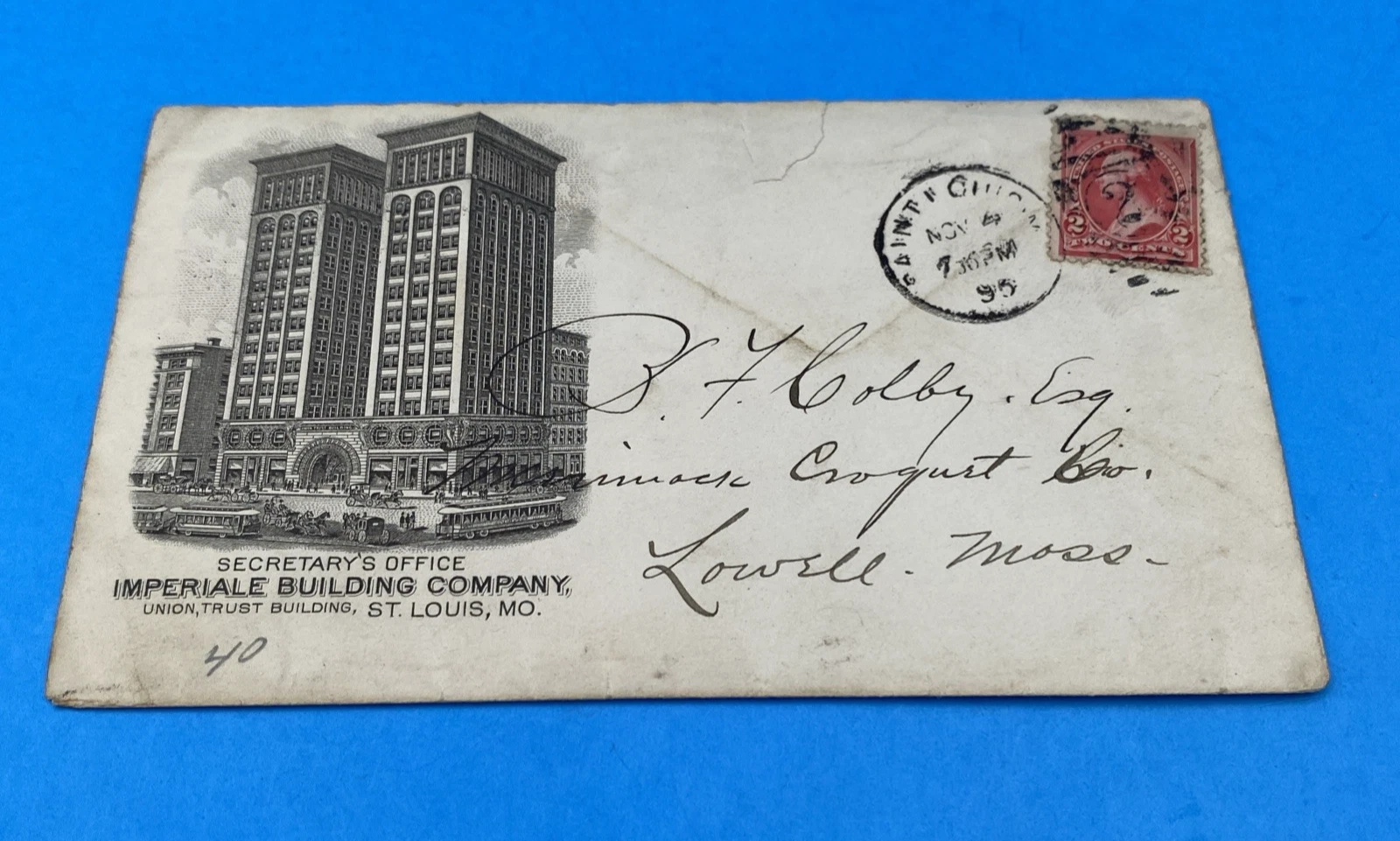 1895 St Louis Union Trust Building Advertising Cover Sullivan Architecture