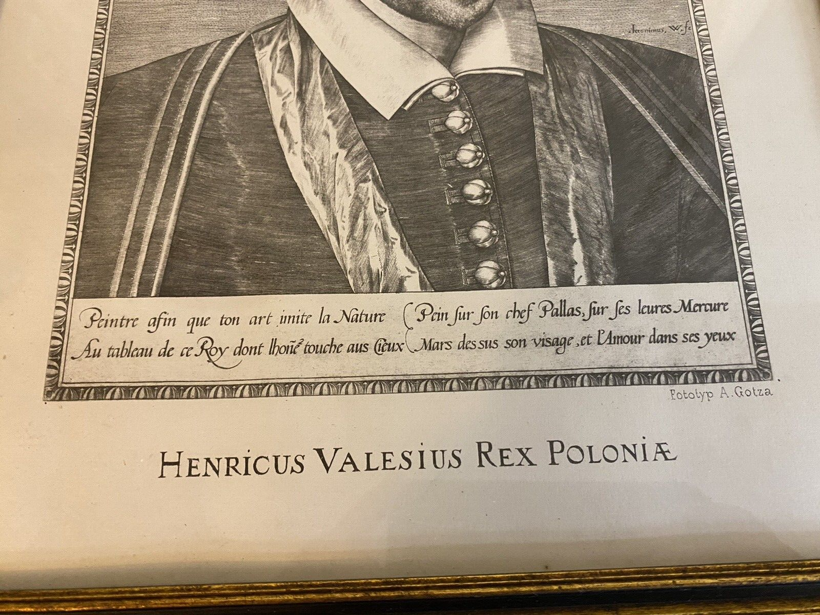 Rare Print of "Henri III, King of France" by Jerome Wierix – Fototyp A. Gotza Ed - Image 4