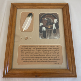 Rising Sun Eagle Shield Mixed Media Black Elk The Power In A Circle Carol Snow