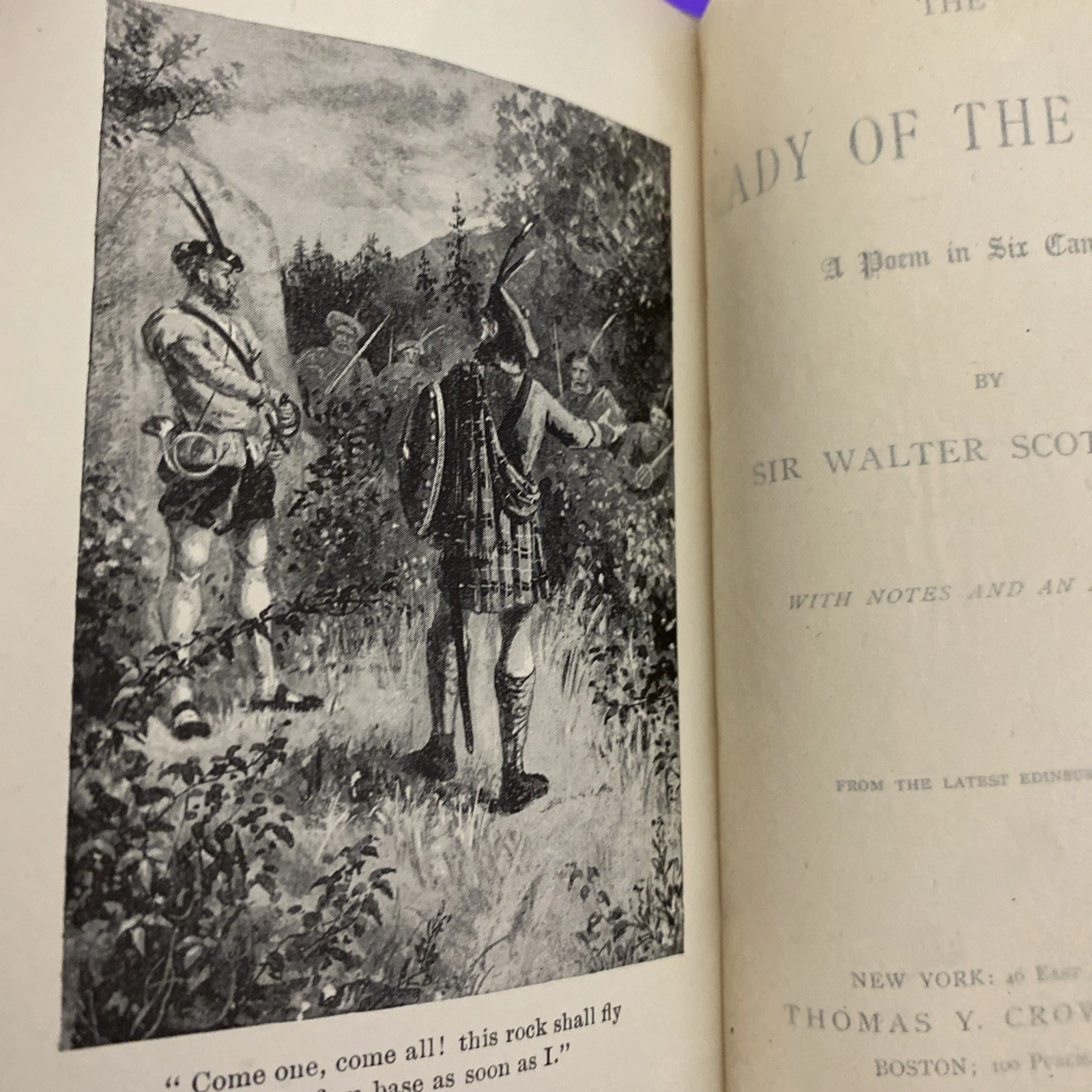 1892-1893 Lady of the Lake Walter Scott Crowell Victorian Floral Gift Binding HC - Image 6