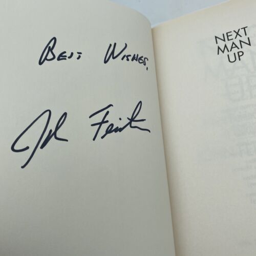 Next Man Up : A Year Behind the Lines in Today's NFL Hardback Book - Signed - Image 3